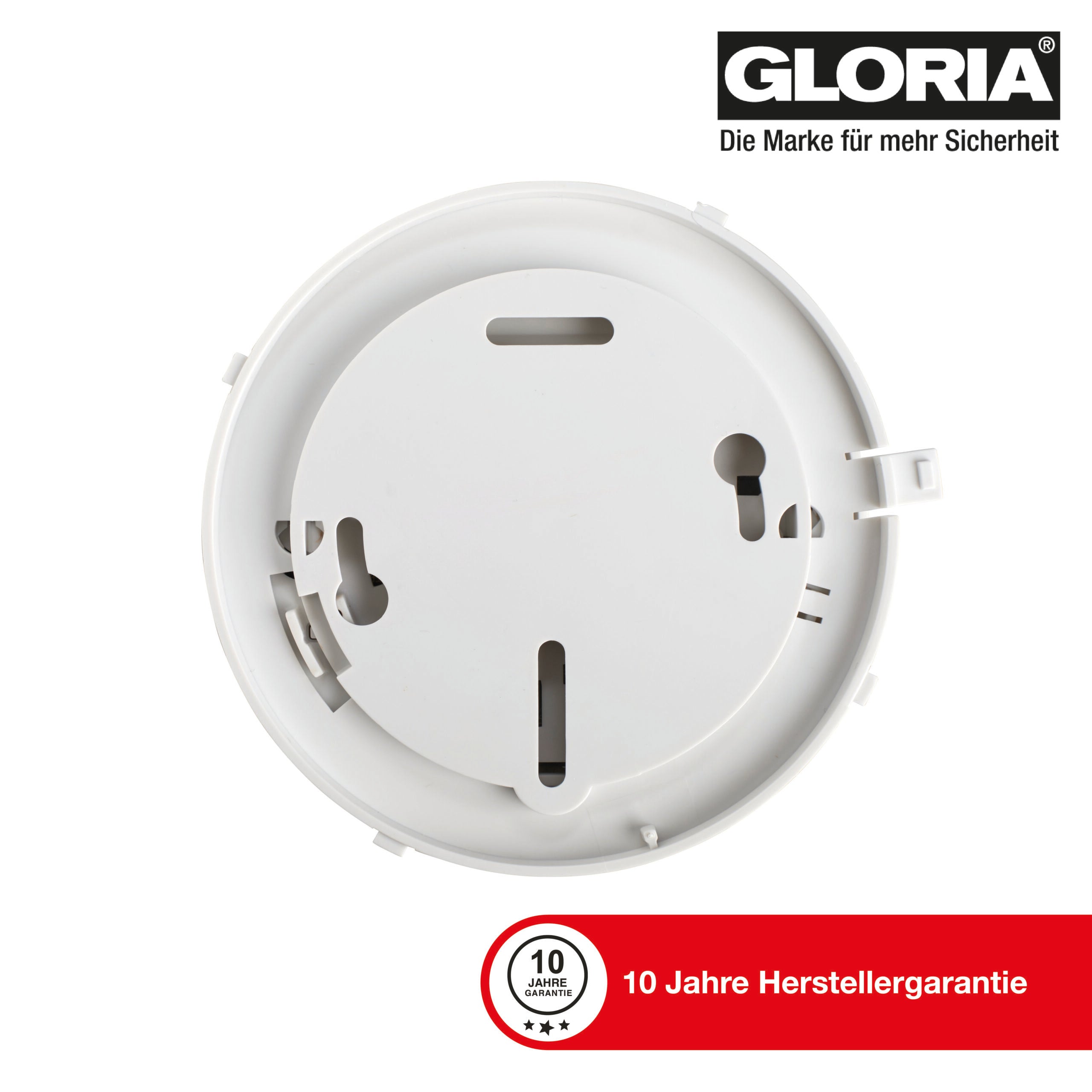 GLORIA R-10 Rauchwarnmelder mit 10- Jahres Lithium Batterie, Rauchmelder